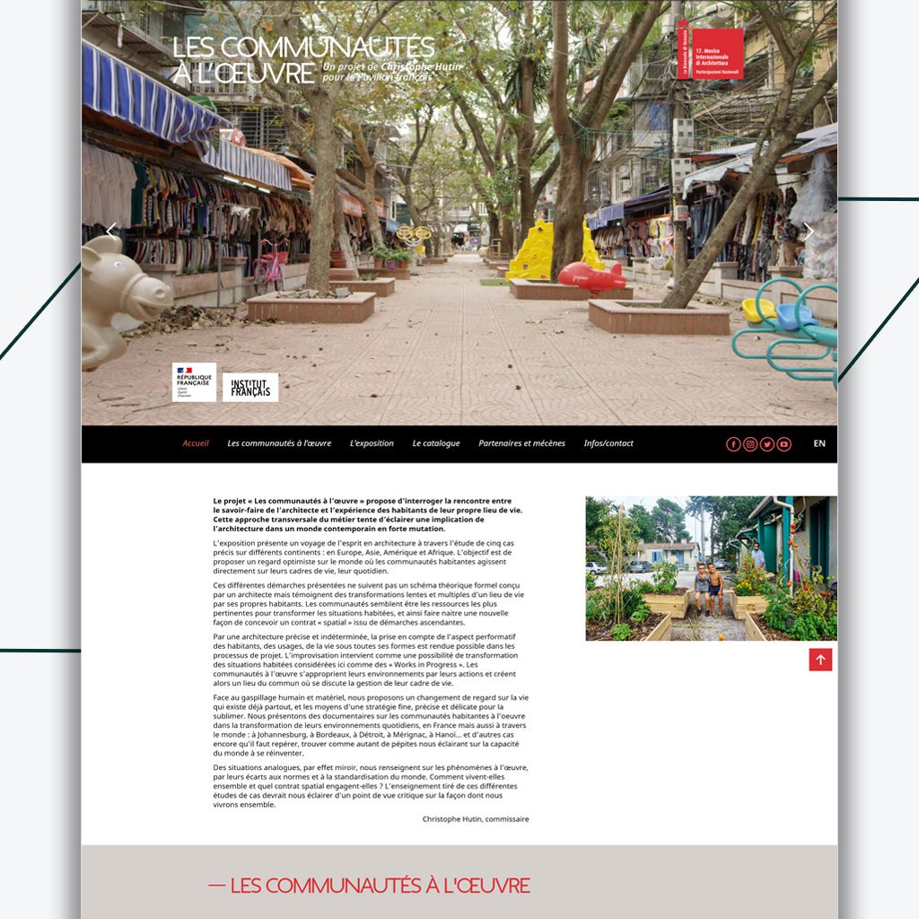 « Les communautés à l’œuvre », Biennale de Venise